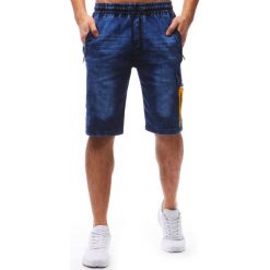 Spodenki i szorty męskie: Spodenki męskie denim look niebieskie (sx0602)