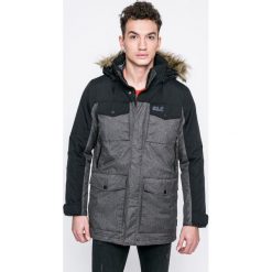 Jack Wolfskin - Kurtka Granite Cliff. Szare płaszcze męskie marki Jack Wolfskin, xl, bez wzorów, z poliesteru, długie, z kapturem. W wyprzedaży za 999,90 zł.