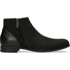 Botki IVO. Czarne botki męskie marki Gino Rossi, bez zapięcia. Za 299,90 zł.
