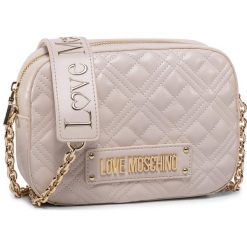 Torebka LOVE MOSCHINO - JC4208PP0AKA0110 Avorio. Brązowe torebki klasyczne damskie Love Moschino, bez wzorów, ze skóry ekologicznej, wizytowe, bez dodatków. W wyprzedaży za 489,00 zł.