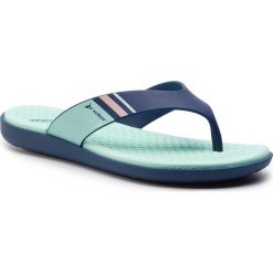 Japonki RIDER - Aqua Fem 82568 Blue/Green 23563. Niebieskie klapki damskie Rider, bez wzorów, z tworzywa sztucznego, bez obcasa. Za 99,99 zł.