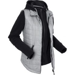 Bluzy damskie: Kamizelka outdoorowa 3 w 1 z wyjmowaną bluzą z polaru bonprix szary