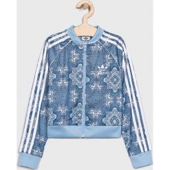 Adidas Originals - Bluza dziecięca 128-170 cm. Niebieskie bluzy dziewczęce z poliesteru. W wyprzedaży za 159,90 zł.