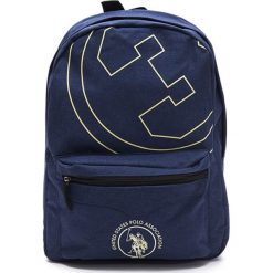 Plecak w kolorze granatowym - (S)33 x (W)45 x (G)16 cm. Niebieskie plecaki damskie marki U.S. Polo, w paski, z materiału. W wyprzedaży za 119,95 zł.