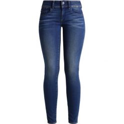 GStar LYNN MID SKINNY Jeans Skinny Fit darkblue denim. Niebieskie jeansy damskie G-Star, z elastanu. W wyprzedaży za 390,15 zł.