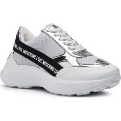 Sneakersy LOVE MOSCHINO - JA15176G1BIN401A Bia. Białe półbuty damskie Love Moschino, ze skóry. Za 1029,00 zł.