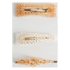 Mango - Spinki do włosów Turner (3-pack). Żółte spinki do włosów damskie Mango. Za 59,90 zł.