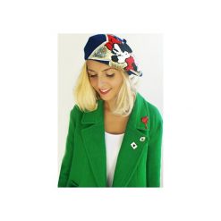 CRAZY Beret granatowy. Niebieskie czapki damskie Missspark, z aplikacjami, z wełny. Za 149,00 zł.