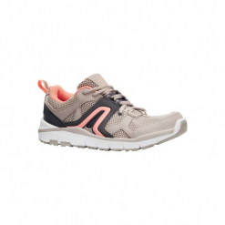 Buty do szybkiego marszu HW 500 damskie. Brązowe buty do fitnessu damskie marki NEWFEEL, z poliesteru. W wyprzedaży za 99,99 zł.