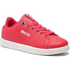 Sneakersy BIG STAR - DD274220 Red. Czerwone półbuty damskie BIG STAR, ze skóry ekologicznej. W wyprzedaży za 109,00 zł.