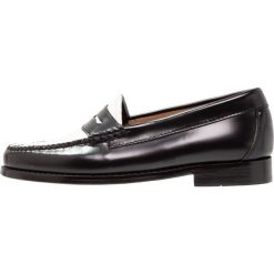 Creepersy damskie: G. H. Bass & Co. WEEJUN PENNY Półbuty wsuwane black/white