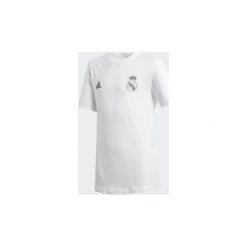 T-shirty z krótkim rękawem Dziecko adidas Koszulka Real Madrid. Białe bluzki dziewczęce Adidas, bez wzorów, z krótkim rękawem. Za 99,95 zł.