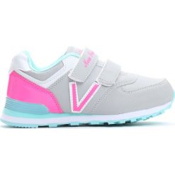 Szaro-Różowe Buty Sportowe Pink Air. Czerwone buty sportowe dziewczęce marki Born2be, z materiału, z okrągłym noskiem. Za 59,99 zł.
