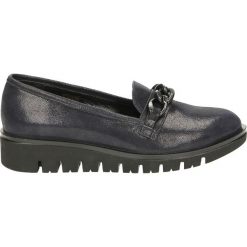 Mokasyny - 210032 BLU38. Czarne mokasyny damskie marki Venezia, ze skóry. Za 199,00 zł.