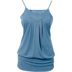 Topy damskie: Top bonprix niebieski matowy