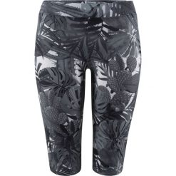 Legginsy kąpielowe bonprix czarno-szary z nadrukiem. Czarne legginsy we wzory bonprix. Za 44,99 zł.