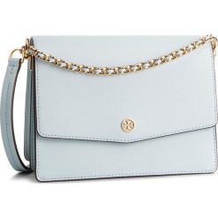 Torebka TORY BURCH - Robinson Convertible Shoulder Bag 46333 Seltzer 400. Niebieskie torebki klasyczne damskie Tory Burch, bez wzorów, ze skóry, wizytowe, bez dodatków. Za 1679,00 zł.