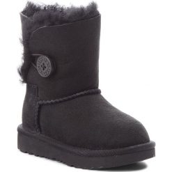 Buty UGG - T Bailey Button II 1017400T T/Blk. Czarne śniegowce dziewczęce Ugg, bez zapięcia. Za 669,00 zł.