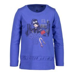 Blue Seven Koszulka Dziewczęca 92 Niebieska. Niebieskie bluzki dziewczęce z nadrukiem marki Blue Seven. Za 45,00 zł.