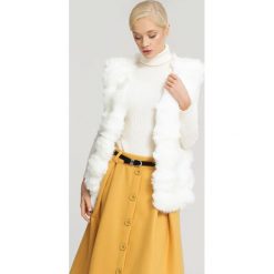Biała Kamizelka Ready Decision. Białe kamizelki damskie other, xl, bez wzorów, z futra, bez kaptura. Za 99,99 zł.