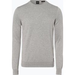 BOSS Casual - Sweter męski z dodatkiem kaszmiru – Kuasivos, szary. Szare swetry męskie m, z kaszmiru, casualowe. Za 299,95 zł.
