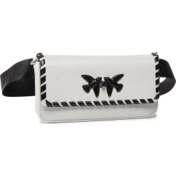 Saszetka nerka PINKO - Baguette Mini Twist Cl. PE20 20 PLTT 1P21MJ Y5GB Bianco/Nero ZZ1. Białe nerki damskie Pinko, bez wzorów, ze skóry, młodzieżowe, bez dodatków. W wyprzedaży za 889,00 zł.
