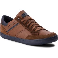 Półbuty GEOX - U Box F U84R3F 0ME22 C6176 Cognac/Navy. Pomarańczowe półbuty męskie Geox, na co dzień, bez wzorów, z zamszu, eleganckie, bez zapięcia. W wyprzedaży za 269,00 zł.