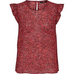 ONLY Damska bluzka Star S / L Szyfon Top Wvn Flame Scarlet Leo (rozmiar 34). Czerwone bluzki damskie ONLY, s, bez wzorów, z szyfonu, retro, bez kołnierzyka, bez rękawów. W wyprzedaży za 63,00 zł.