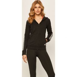 Adidas Performance - Bluza. Czarne bluzy damskie adidas Performance, s, z nadrukiem, z bawełny, bez rękawów, z kapturem. W wyprzedaży za 199,90 zł.