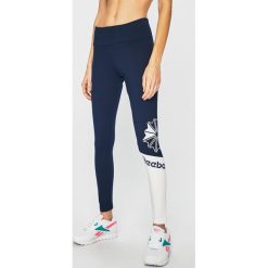 Reebok Classic - Legginsy. Niebieskie spodnie damskie Reebok Classic, s, bez wzorów, z elastanu. W wyprzedaży za 129,90 zł.
