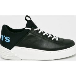 Levi's - Buty Mullet S. Czarne buty sportowe damskie Levi's®, bez wzorów, ze skóry, sportowe. W wyprzedaży za 319,90 zł.