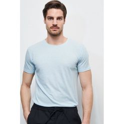 Gładki T-shirt basic - Niebieski. Niebieskie t-shirty damskie Reserved, xl, bez wzorów, bez kołnierzyka. Za 24,99 zł.