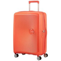 Walizka podróżna SOUNDBOX 67/24 TSA EXP brzoskwiniowa (32G-66-002). Pomarańczowe walizki American Tourister. Za 357,41 zł.