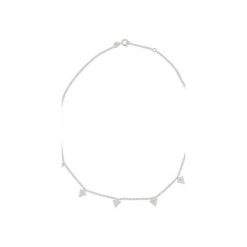 Srebrny naszyjnik choker z trójkątami 925. Szare naszyjniki damskie Atdiament, srebrne. Za 129,00 zł.