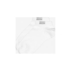 Calvin Klein 2-pack Skarpetki Biały. Białe skarpetki damskie Calvin Klein, bez wzorów, z elastanu. Za 64,95 zł.