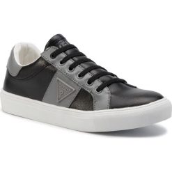 Sneakersy GUESS - FJ7ZAC LEA12 BLACK. Czarne półbuty damskie Guess, ze skóry. W wyprzedaży za 239,00 zł.