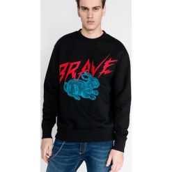 Diesel Bay Bluza Czarny. Czarne bluzy męskie Diesel, xxl, z nadrukiem, z bawełny, bez kołnierzyka, bez rękawów, bez kaptura. Za 447,95 zł.