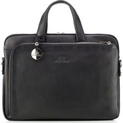 Torba na laptopa. Czarne torby męskie skórzane Wittchen, w paski, ze skóry, eleganckie. W wyprzedaży za 999,00 zł.