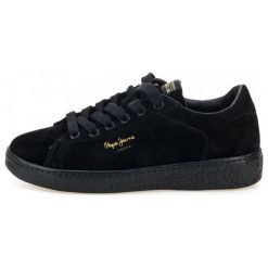 Pepe Jeans Tenisówki Damskie Roxy Bass 37 Czarny. Czarne tenisówki damskie Pepe Jeans, z jeansu. W wyprzedaży za 329,00 zł.