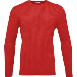 Kardigany męskie: Knowledge Cotton Apparel CABLE Sweter pompeain red