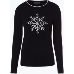 Franco Callegari - Damski sweter z wełny merino, niebieski. Niebieskie swetry damskie Franco Callegari, na zimę, xxl, z haftami, z wełny, klasyczne, bez rękawów, bez kaptura. Za 169,95 zł.
