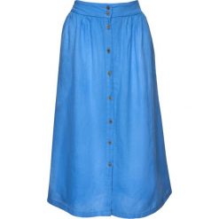 Spódnica trapezowa Pepe Jeans PL900791. Niebieskie spódniczki damskie Pepe Jeans, xs, bez wzorów, ze lnu, midi, trapezowe. W wyprzedaży za 189,00 zł.