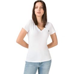 Calvin Klein Koszulka Biały. Białe koszulki damskie Calvin Klein, m, bez wzorów, z elastanu, bez kołnierzyka. Za 145,95 zł.