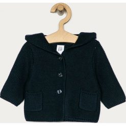 GAP - Kardigan dziecięcy 50-80 cm. Różowe swetry dziewczęce GAP, bez wzorów, z bawełny, z kapturem, bez rękawów, z kapturem. Za 119,90 zł.