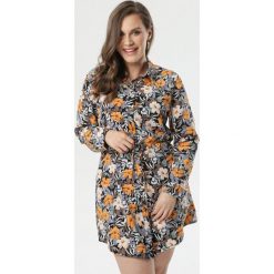 Czarna Sukienka Tait. Czarne sukienki damskie Born2be, xl, w paski, z tkaniny, z wykładanym kołnierzem, bez rękawów, długie, mini, rozkloszowane. Za 69,99 zł.