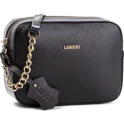Torebka LASOCKI - BRT-071 Black. Czarne listonoszki damskie marki Lasocki, ze skóry. Za 139,99 zł.