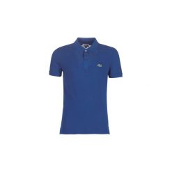 Koszulki polo z krótkim rękawem Lacoste PH4012 SLIM. Niebieskie koszulki męskie Lacoste, s, bez wzorów, polo, z krótkim rękawem, krótkie. Za 386,10 zł.