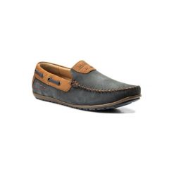 LASOCKI FOR MEN MB-JURA3-01. Niebieskie półbuty męskie Lasocki For Men, bez wzorów, ze skóry, bez zapięcia. Za 189,99 zł.