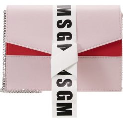 Torebki klasyczne damskie: MSGM LOGO NODO Torba na ramię pink