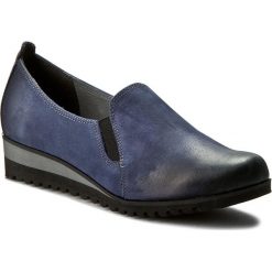 Półbuty SERGIO BARDI - Luana FW12726717LK 407. Niebieskie półbuty damskie marki Sergio Bardi, bez wzorów, ze skóry, bez obcasa, na płaskiej podeszwie, bez zapięcia. W wyprzedaży za 179,00 zł.